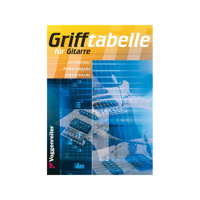 Grifftabelle für Gitarre