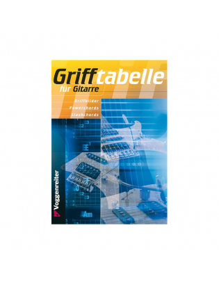 Grifftabelle für Gitarre
