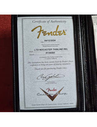 Fender® Limited Edition Nocaster® Thinline Relic® MN ANBL