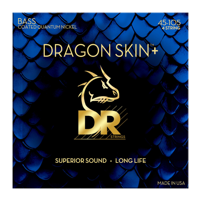 DR Strings DBQ-45 Dragon Skin+ Quantum Nickel Medium