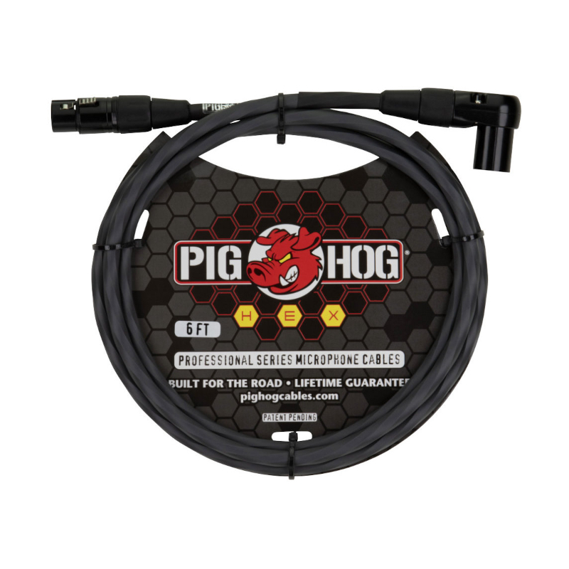 Pig Hog Angled Hex Mic Cable 1,8m