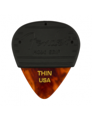 Fender® Mojo Grip™ Celluloid Pick TS Thin 3-Pack