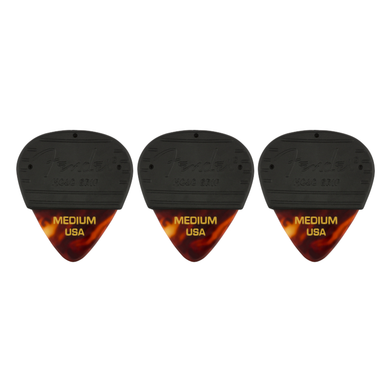 Fender® Mojo Grip™ Celluloid Pick TS Medium 3-Pack