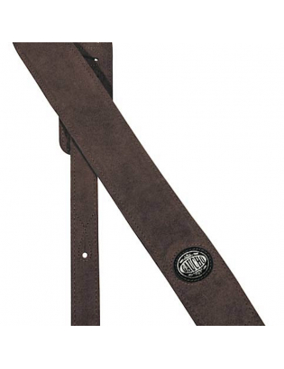 Gaucho GST-610-DBR Padded Suede Strap Dark Brown
