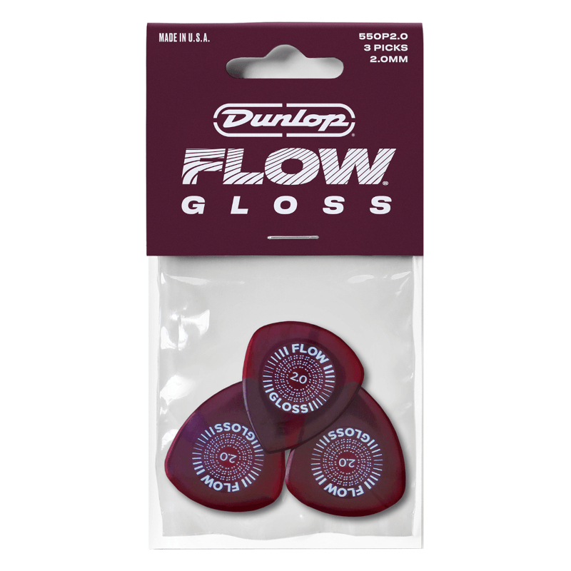 Dunlop Flow® Gloss Pick 2,0 3-Pack