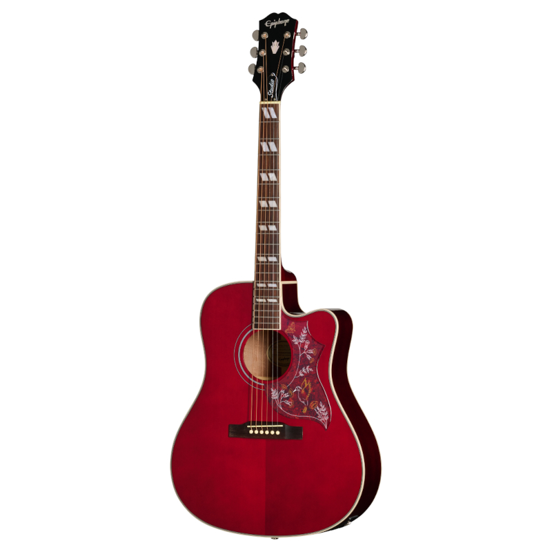 Epiphone Hummingbird Studio EC Exclusive Wine Red