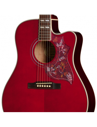 Epiphone Hummingbird Studio EC Exclusive Wine Red