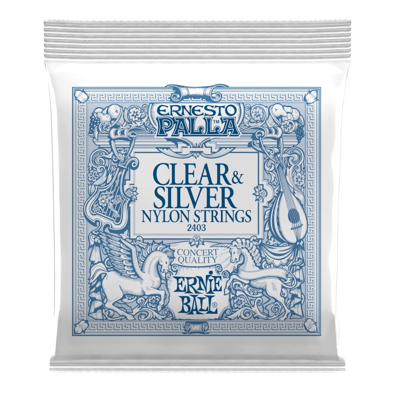 Ernie Ball 2403 Ernesto Palla Clear & Silver