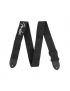 Fender® Black Poly Strap Grey Logo