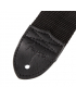 Fender® Black Poly Strap Grey Logo