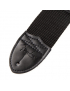 Fender® Black Poly Strap White Logo