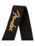 Fender® Black Poly Strap Yellow Logo