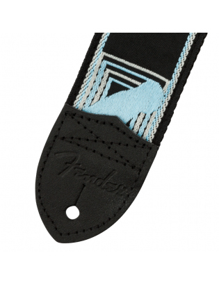Fender® Monogrammed Strap Black/Grey/Blue