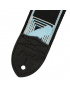 Fender® Monogrammed Strap Black/Grey/Blue