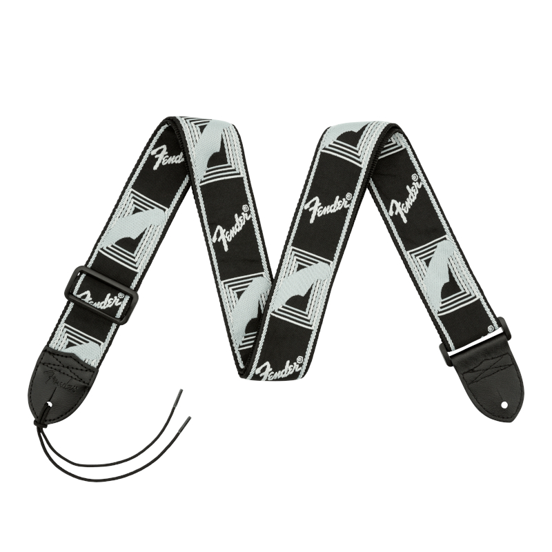Fender® Monogrammed Strap Black/Grey/DarkGrey
