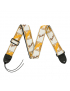 Fender® Monogrammed Strap White/Brown/Yellow