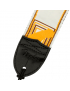 Fender® Monogrammed Strap White/Brown/Yellow