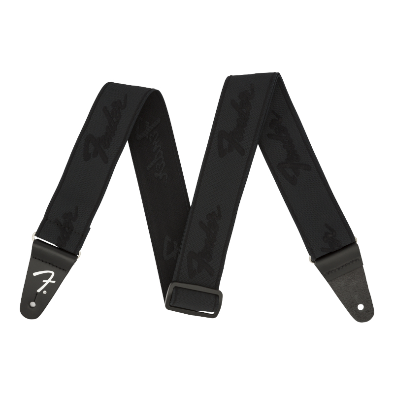 Fender® WeighLess™ 2" Running Logo Strap BB