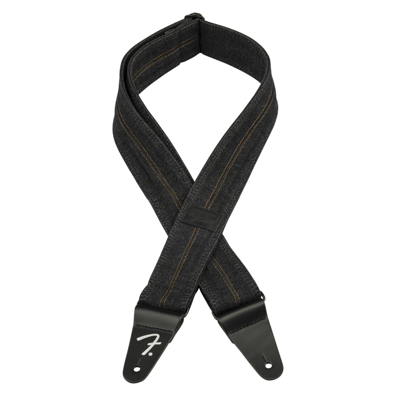 Fender® x Wrangler® Denim Strap Washed Black