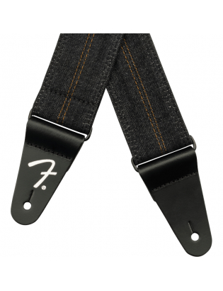 Fender® x Wrangler® Denim Strap Washed Black