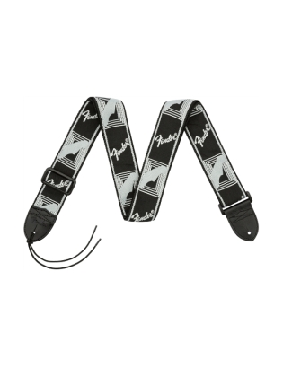 FenderÂ® Monogrammed Strap Black/Grey/DarkGrey