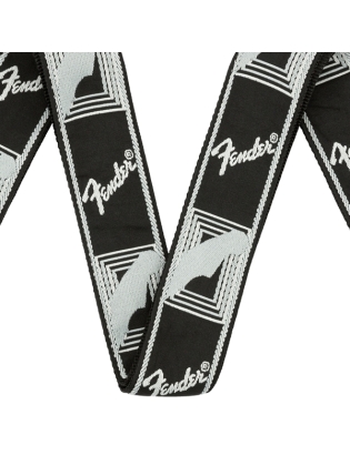 FenderÂ® Monogrammed Strap Black/Grey/DarkGrey